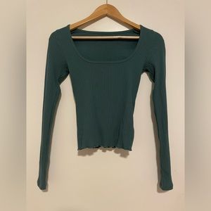 Abercrombie ribbed long sleeve shirt size XS